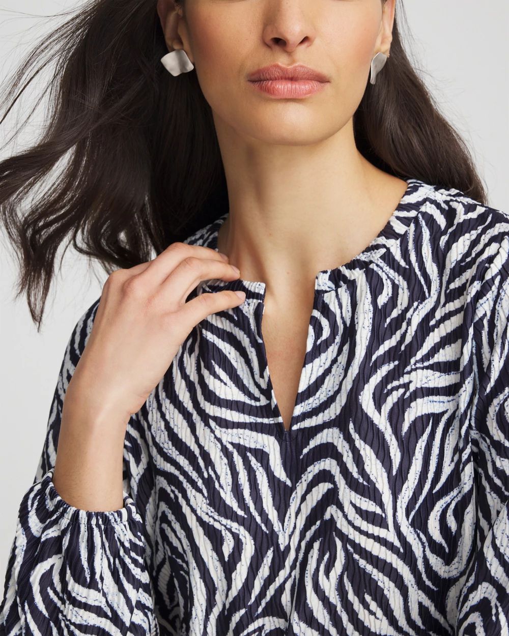 Zebra Waves Crinkle Top | Chico's
